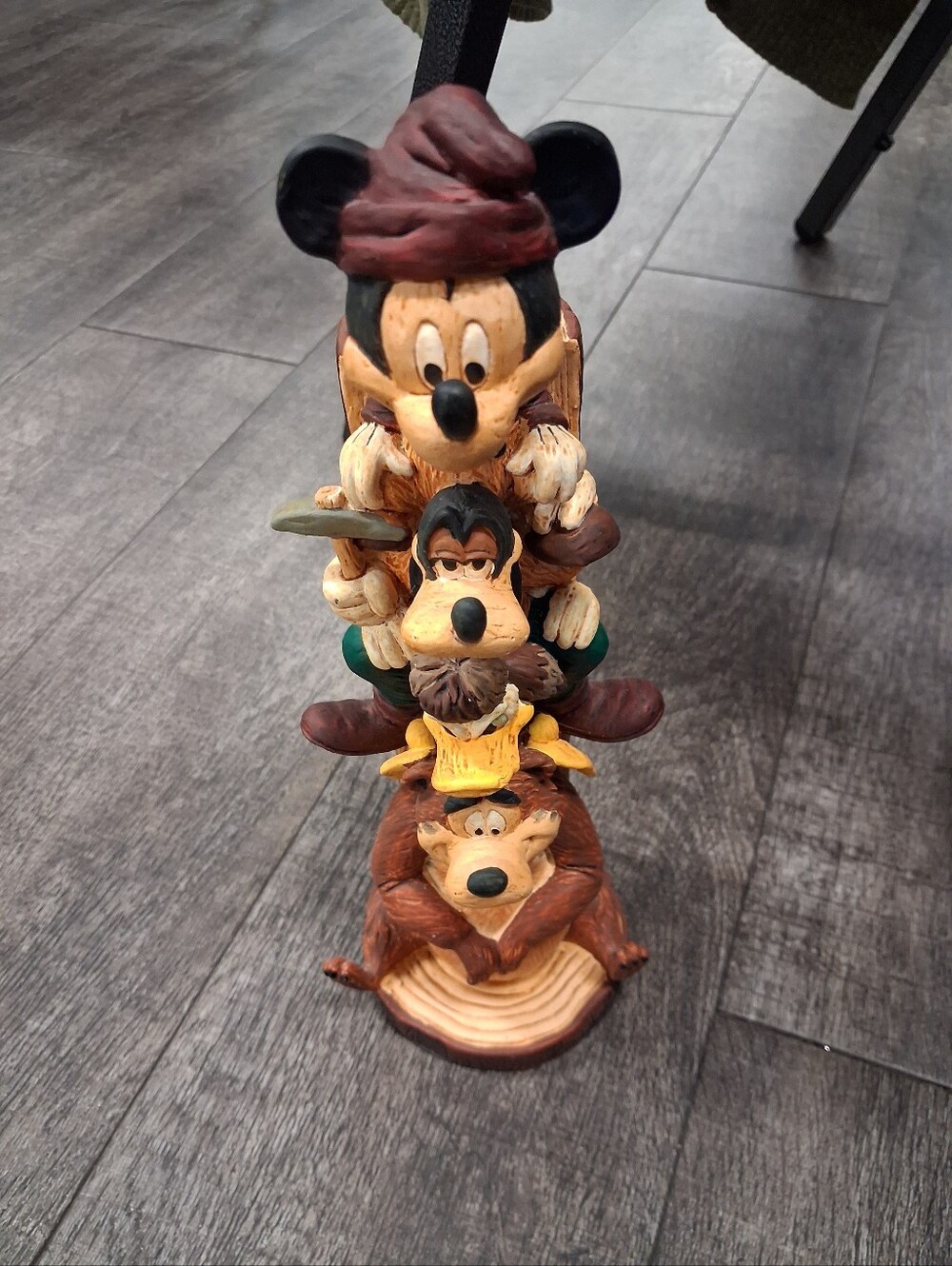 Disney Brown Multi-Character Stacked Figurine